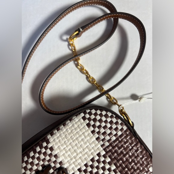 Tory Burch McGraw Woven Plaid Camera Bag - Picture 4 of 9